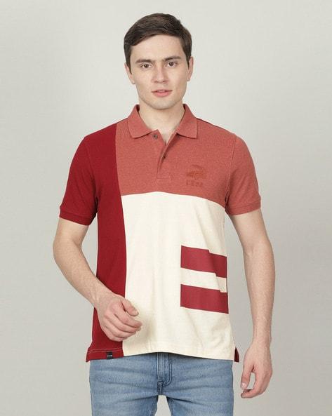 colourblock slim fit polo t-shirt