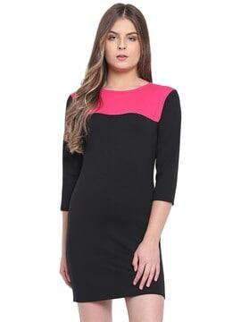 colourblock  bodycon dress