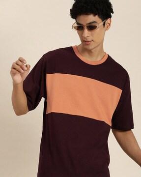 colourblock  round-neck t-shirt