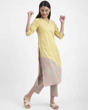 colourblock a-line kurta