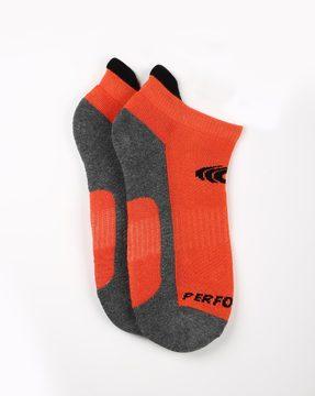 colourblock ankle-length socks