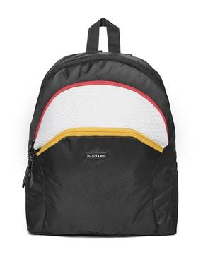 colourblock backpack with adjustable shoulder straps