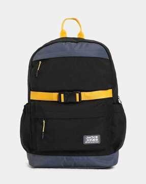 colourblock backpack with adjustable shoulder straps