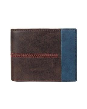 colourblock bi-folded wallet
