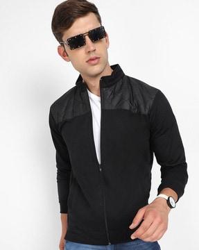 colourblock biker jacket