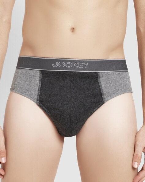 colourblock briefs with elasticated waist