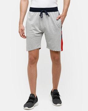 colourblock city shorts with insert pockets