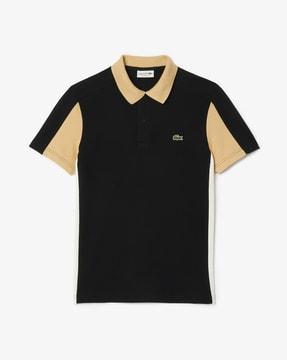 colourblock cotton piqua polo t-shirt