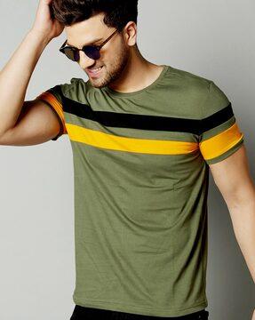 colourblock crew- neck t-shirt