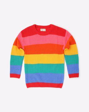 colourblock crew-neck sweater