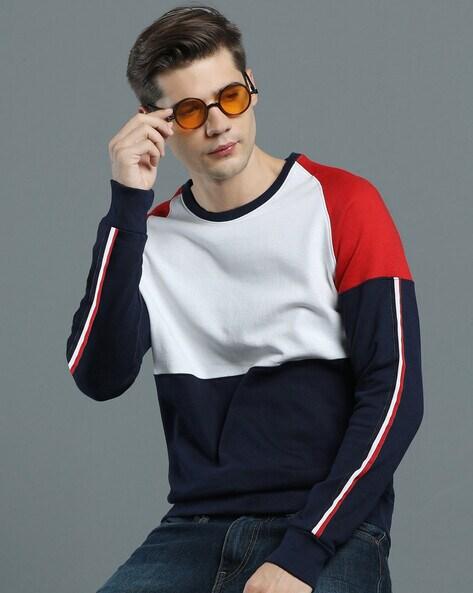 colourblock crew-neck sweatshirt