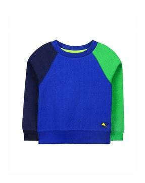 colourblock crew-neck sweatshirt