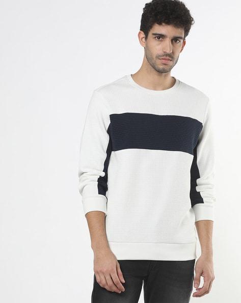 colourblock crew-neck sweatshirt