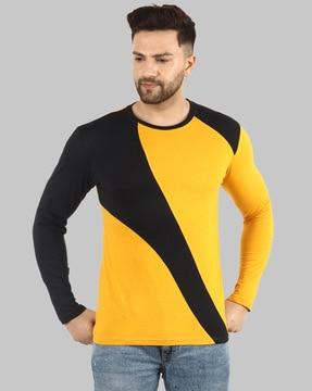 colourblock crew-neck t-shirt