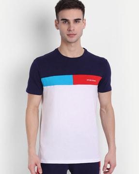 colourblock crew-neck t-shirt