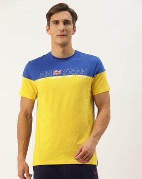 colourblock crew-neck t-shirt