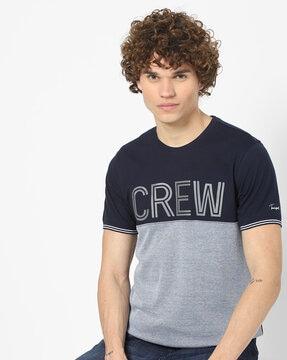 colourblock crew-neck t-shirt