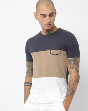 colourblock crew-neck t-shirt