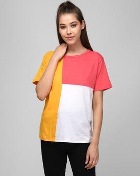 colourblock crew-neck t-shirt