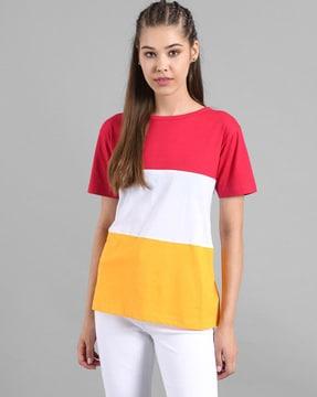 colourblock crew-neck t-shirt