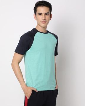 colourblock crew-neck t-shirt