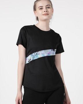 colourblock crew-neck t-shirt