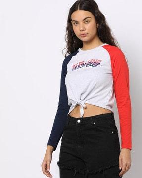 colourblock crew-neck t-shirt