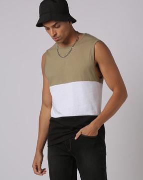 colourblock crew-neck t-shirt