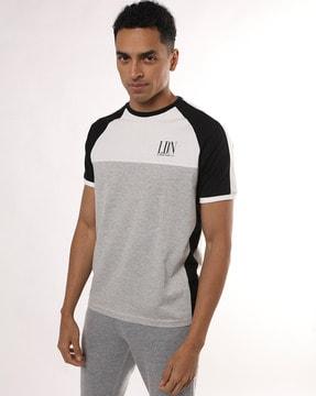 colourblock crew-neck t-shirt