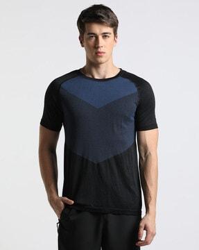 colourblock crew-neck t-shirt