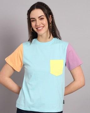 colourblock crew-neck t-shirt