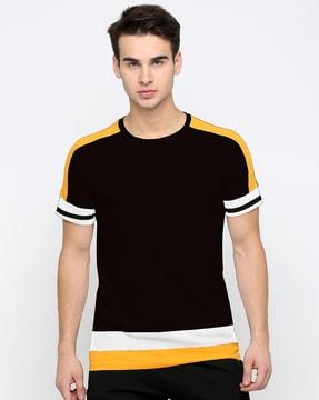 colourblock crew-neck t-shirt