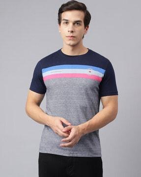 colourblock crew-neck t-shirt