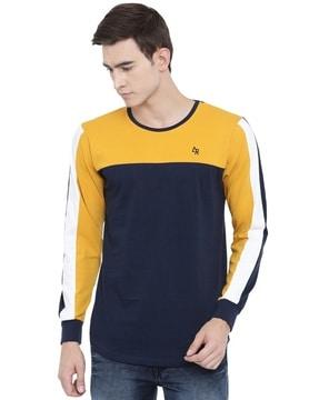 colourblock crew-neck t-shirt