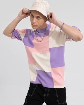 colourblock crew-neck t-shirt