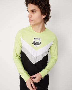 colourblock crew-neck t-shirt