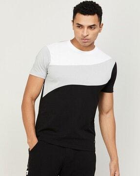 colourblock crew-neck t-shirt