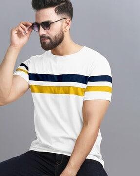 colourblock crew-neck t-shirt