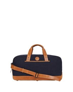 colourblock duffel bag with detachable strap