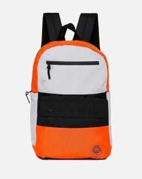 colourblock everyday back pack with adjustable strap