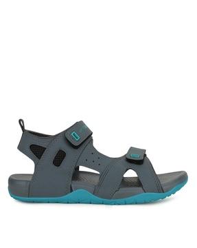 colourblock flat heel sandals