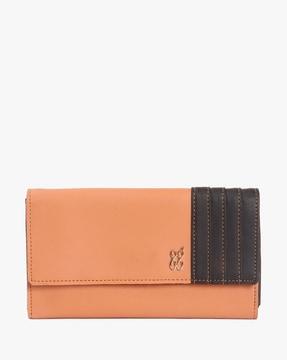 colourblock foldover wallet