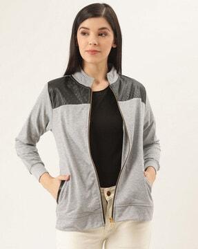 colourblock full sleeves jacket