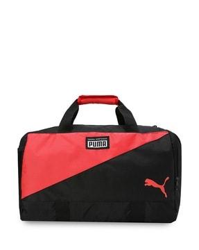 colourblock gym bag with adjustable strap