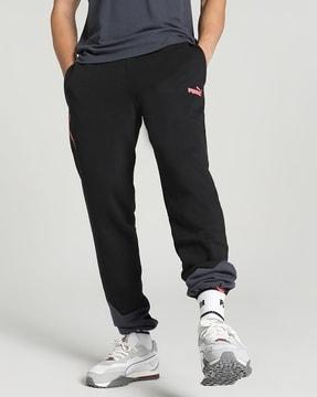 colourblock joggers with elasticated waist