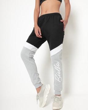 colourblock joggers with insert pockets