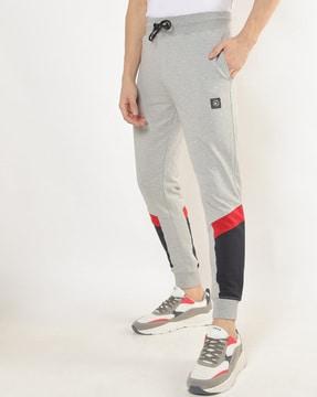 colourblock joggers with insert pockets