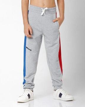 colourblock joggers with insert pockets