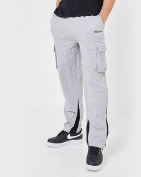 colourblock joggers with insert pockets