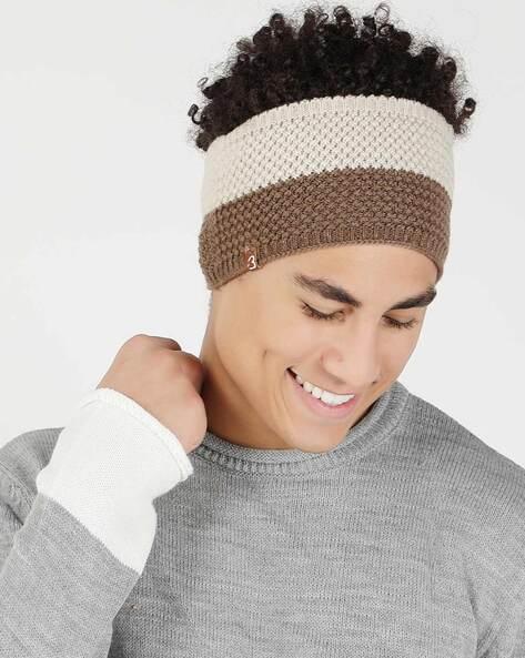 colourblock knitted headwrap